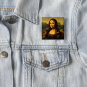 Badge Carré 5 Cm Mona Lisa (En situation)