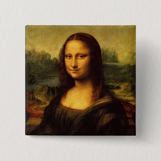 Badge Carré 5 Cm Mona Lisa (Devant)