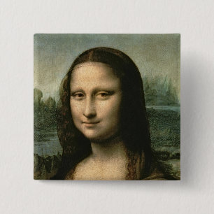 Badge Carré 5 Cm Mona Lisa, c.1503-6