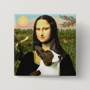 Badge Carré 5 Cm Mona Lisa - Cardigan Welsh Corgi