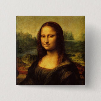 Badge Carré 5 Cm Mona Lisa Leonardo da Vinci