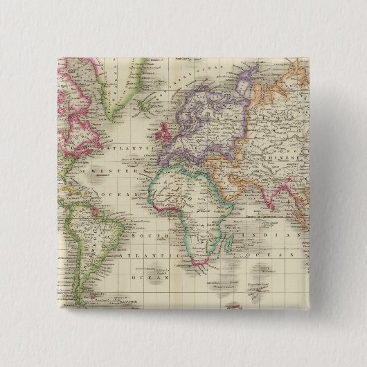 Badge Carré 5 Cm Monde 9 (Devant)