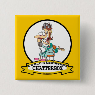 BADGE CARRÉ 5 CM MONDE LE PLUS GRAND CHATTERBOX WOMEN CARTOON