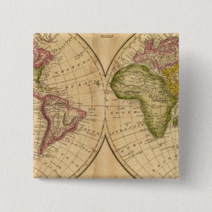 Badge Carré 5 Cm Monde par Worcester