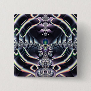 Badge Carré 5 Cm Monde Violet