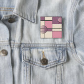Badge Carré 5 Cm Mondrian (En situation)