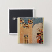 Badge Carré 5 Cm Mongoles (Devant & derrière)