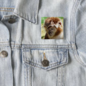 BADGE CARRÉ 5 CM MONKEY (En situation)
