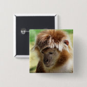 BADGE CARRÉ 5 CM MONKEY (Devant & derrière)