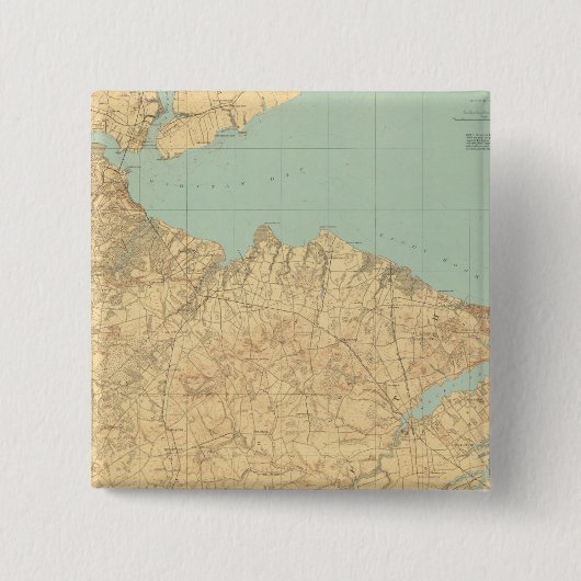 Badge Carré 5 Cm Monmouth Shore, New Jersey (Devant)