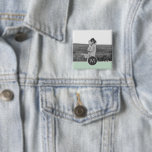 Badge Carré 5 Cm Monnaie Pastel minimaliste Nom et photo personnali<br><div class="desc">Monnaie Pastel minimaliste Nom et photo personnalisés</div>