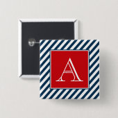 Badge Carré 5 Cm Monogram design (Devant & derrière)