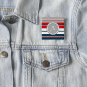 Badge Carré 5 Cm Monogram design (En situation)