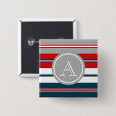 Badge Carré 5 Cm Monogram design (Devant & derrière)