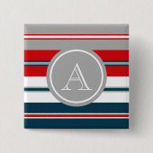 Badge Carré 5 Cm Monogram design (Devant)