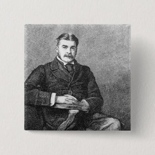 Badge Carré 5 Cm Monsieur Arthur Sullivan, gravé par C. Carter