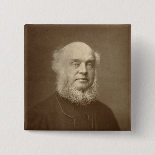 Badge Carré 5 Cm Monsieur James Ramsden