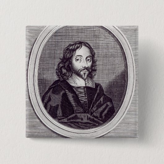 Badge Carré 5 Cm Monsieur Thomas Browne, gravé par Frederick (Devant)