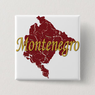 Badge Carré 5 Cm Monténégro