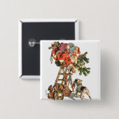 Badge Carré 5 Cm Monter une échelle (Devant & derrière)