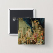 Badge Carré 5 Cm Montezuma (Devant & derrière)