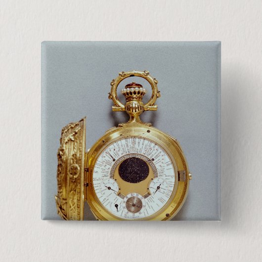 Badge Carré 5 Cm Montre, 1897-1901 (Devant)
