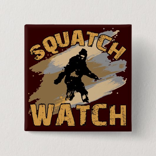 Badge Carré 5 Cm Montre de Squatch (Devant)