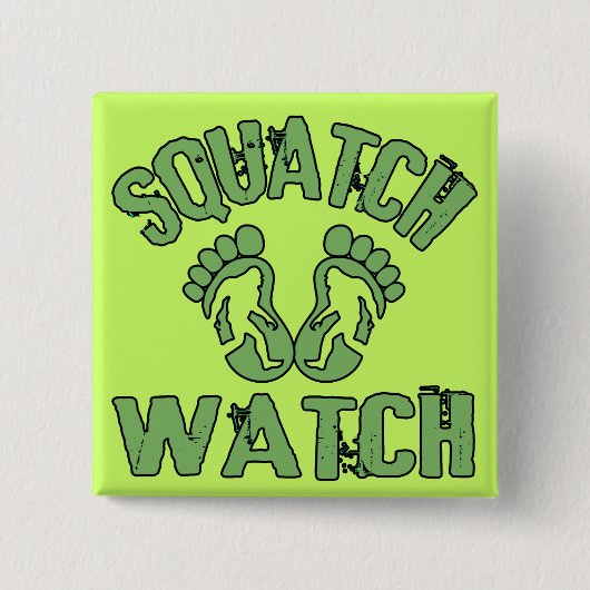 Badge Carré 5 Cm Montre de Squatch (Devant)