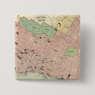 Badge Carré 5 Cm Montréal