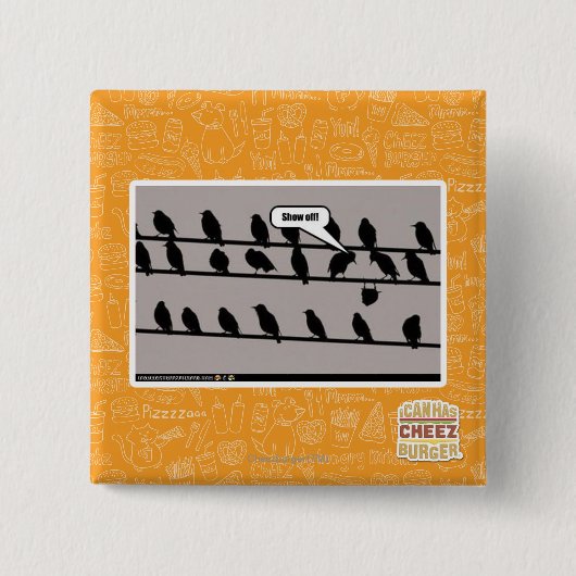 Badge Carré 5 Cm Montrez ! (Devant)