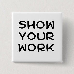 Badge Carré 5 Cm Montrez votre travail
