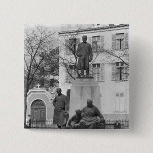 Badge Carré 5 Cm Monument à Emile Zola