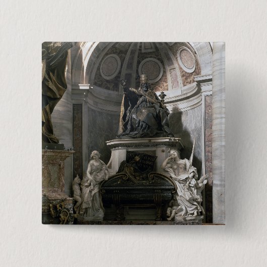 Badge Carré 5 Cm Monument à VIII urbain (Devant)