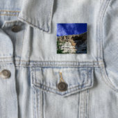 Badge Carré 5 Cm Monument de nation de château de Montezuma, (En situation)