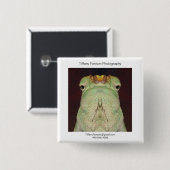 Badge Carré 5 Cm Morceau de promo de caméléon (Devant & derrière)