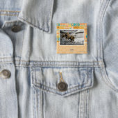 Badge Carré 5 Cm Mordez-moi est juste une expression ! (En situation)