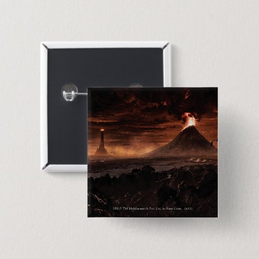 BADGE CARRÉ 5 CM MORDOR™ (Devant & derrière)