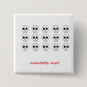 Badge Carré 5 Cm mori de souvenir