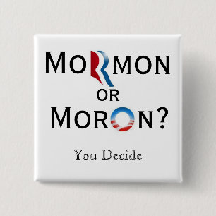 Badge Carré 5 Cm Mormon ou débile