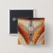 BADGE CARRÉ 5 CM MOSAIC ANGEL (Devant & derrière)