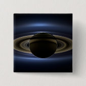 Badge Carré 5 Cm Mosaïque Du Système Saturne Rétro-Éclairé Par Le S (Devant)