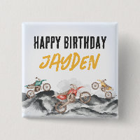 Moteur Dirt Vélo Fast Un 1er anniversaire fête