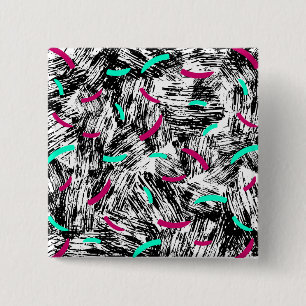 Badge Carré 5 Cm Motif Abstrait moderne.