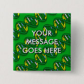 BADGE CARRÉ 5 CM MOTIF ADN (Devant)