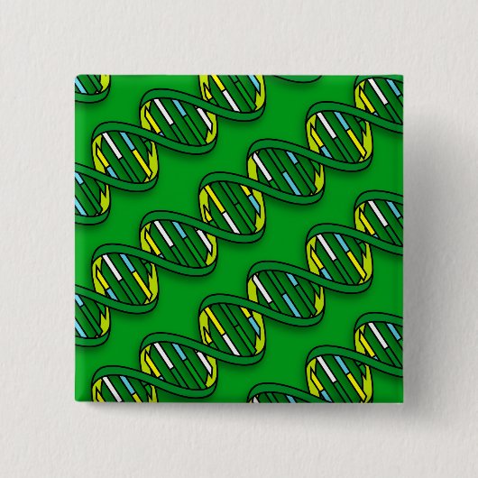 BADGE CARRÉ 5 CM MOTIF ADN (Devant)