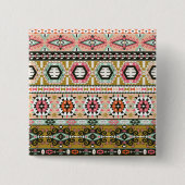 Badge Carré 5 Cm Motif Aztec (Devant)