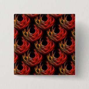 Badge Carré 5 Cm Motif d'art abstrait élégant boho moderne mignon #