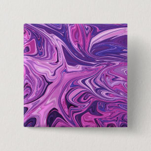 Badge Carré 5 Cm Motif d'art Galaxy