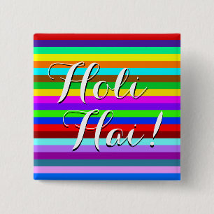Badge Carré 5 Cm MOTIF de de rayures de couleur HOLI + vos idées