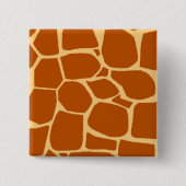 Badge Carré 5 Cm Motif d'impression Giraffe (Devant)